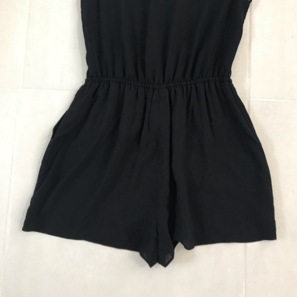 BCBGeneration Sheer Drawstring Romper NWOT SH126 - Picture 8 of 8
